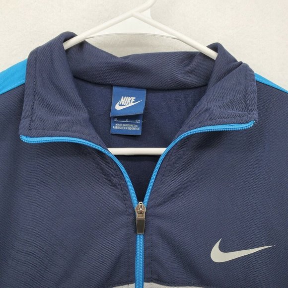 Nike Jacket Women's Dri-Fit Long Sleeve Full Zip Polyester Blend Blue Extra Larg - Picture 8 of 12